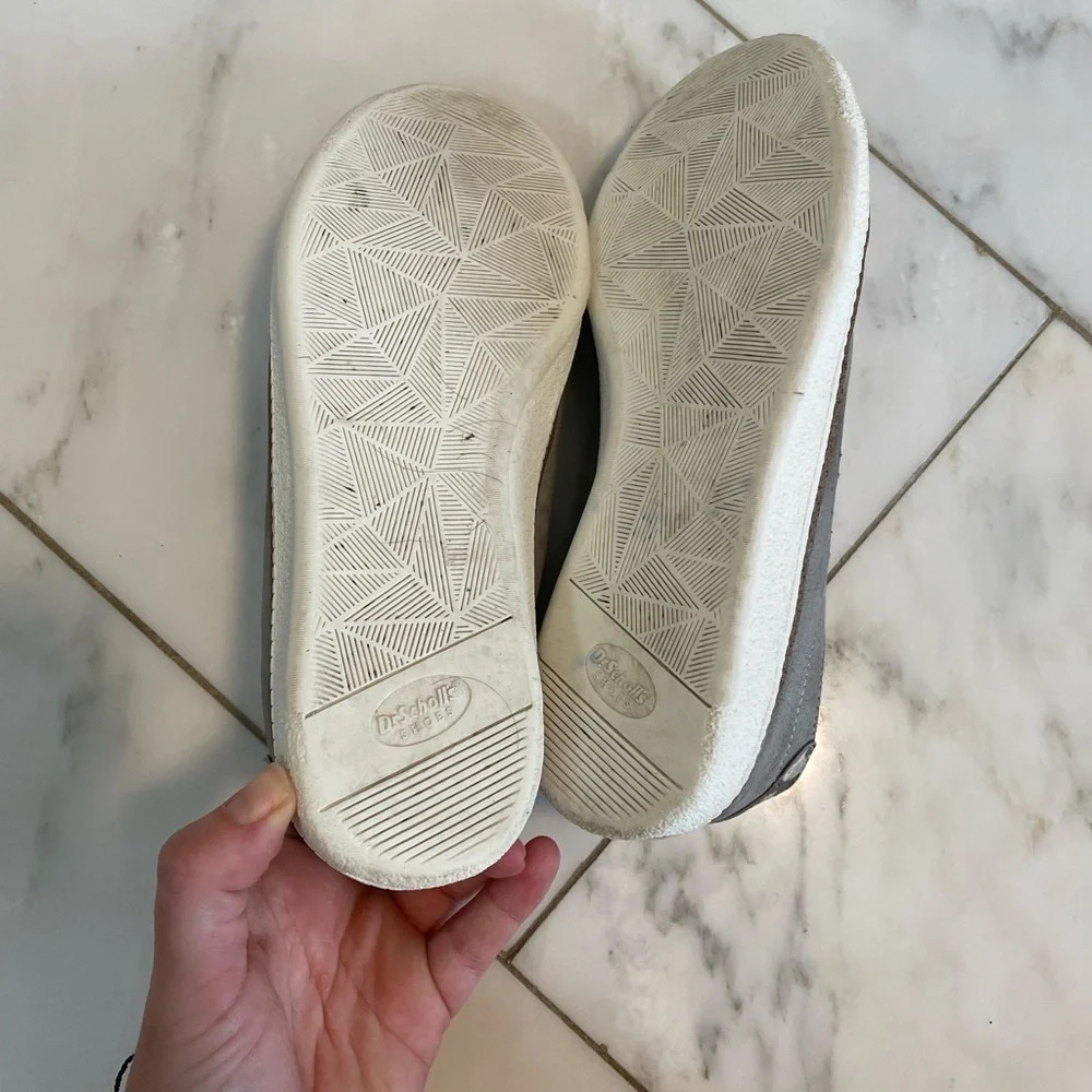 Dr Scholl’s sweet kicks gray suede & snakeskin support comfort sneakers size 8.5 - Picture 9 of 10